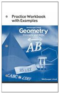Book Cover Geometry: Concepts and Skills: Practice Workbook with Examples