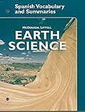 McDougal Littell Earth Science: Spanish Vocabulary and Summaries Grades 9-12 (Spanish Edition)