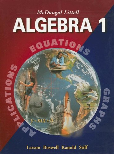 Book Cover McDougal Littell Algebra 1: Student Edition (C) 2004 2004