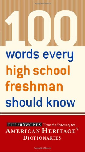 Book Cover 100 Words Every High School Freshman Should Know