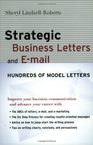 Book Cover Strategic Business Letters and E-mail