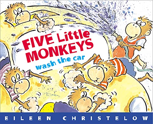 Book Cover Five Little Monkeys Wash the Car