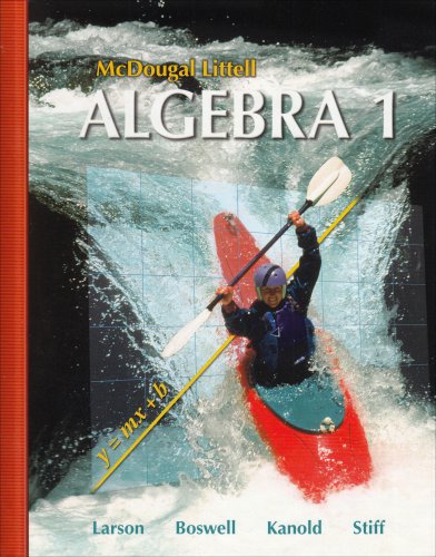 Book Cover McDougal Littell Algebra 1 (McDougal Littell Mathematics)