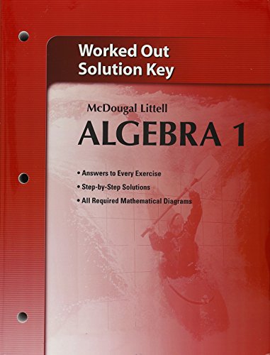 Book Cover Holt McDougal Larson Algebra 1: Worked-Out Solutions Key