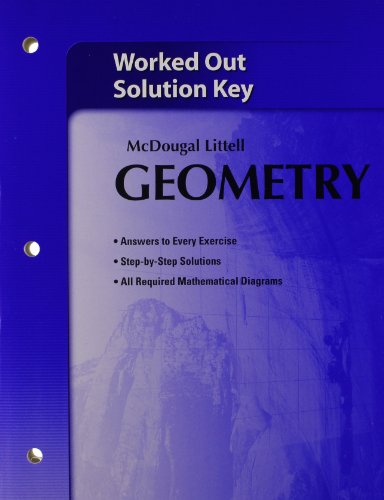Book Cover Mcdougal Littell Geometry: Worked out Solution Key