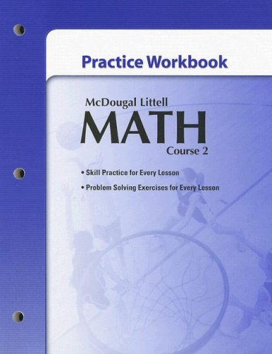 Book Cover McDougal Littell Math Course 2: Practice Workbook