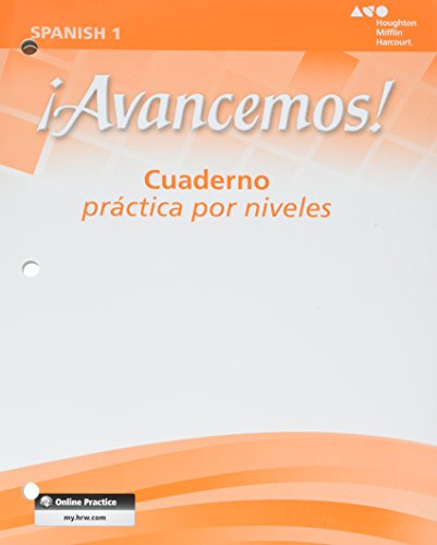 Book Cover Ã‚Â¡Avancemos!: Cuaderno: Practica por niveles (Student Workbook) with Review Bookmarks Level 1 (Spanish Edition)