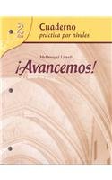 Book Cover Cuaderno: Practica por niveles (Student Workbook) with Review Bookmarks Level 2 (Â¡Avancemos!) (Spanish Edition)