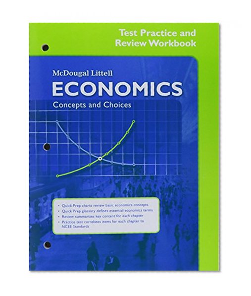 Book Cover Economics: Concepts and Choices: Test Practice and Review Workbook