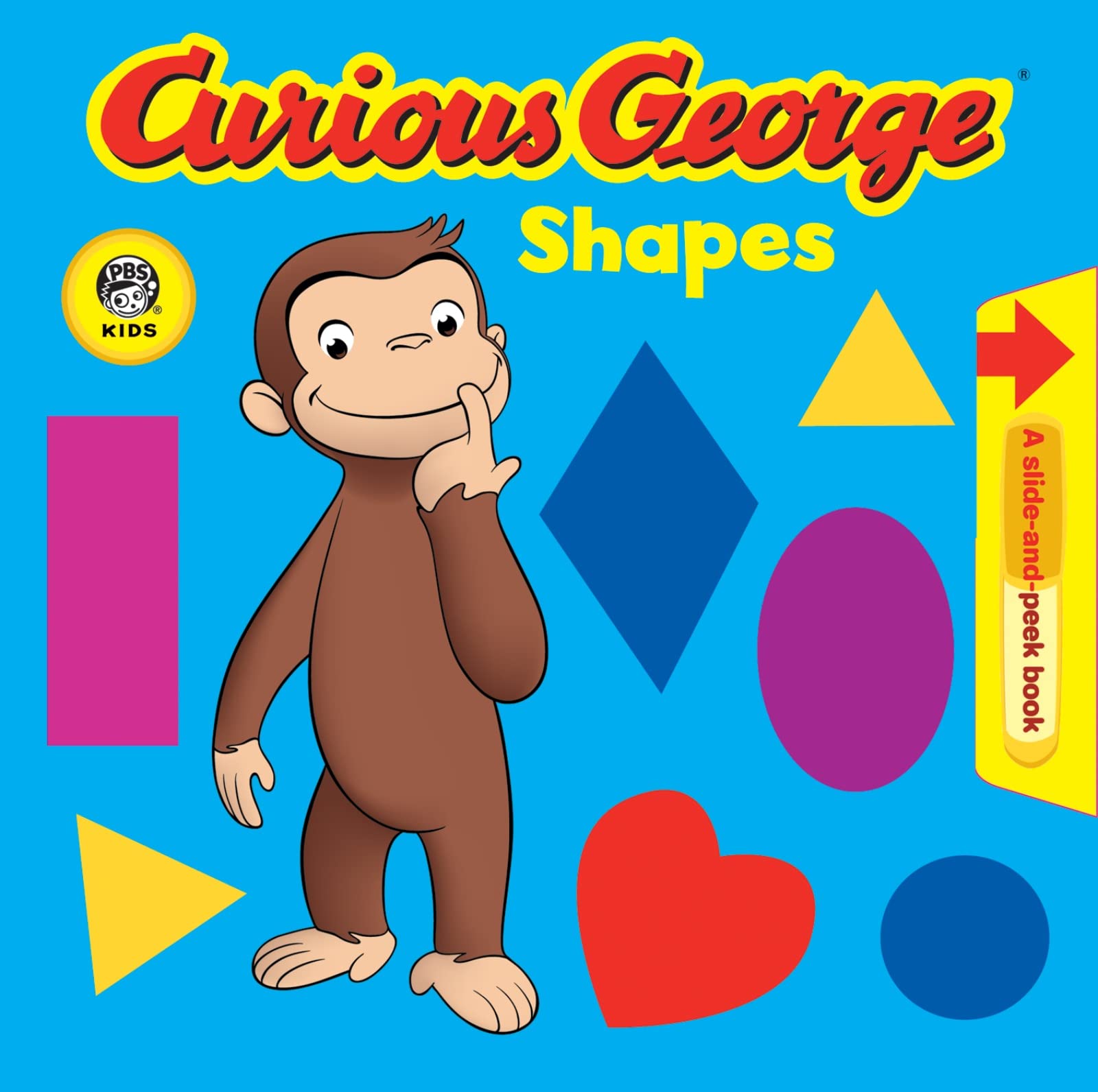 Book Cover Curious George Shapes (CGTV Pull Tab Board Book)