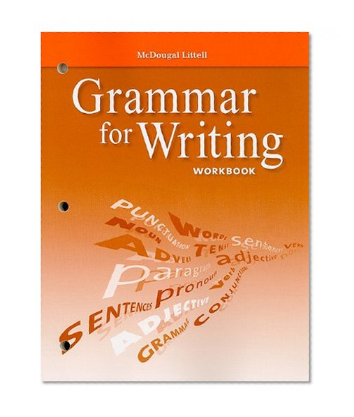 Book Cover McDougal Littell Literature: Grammar for Writing Workbook Grade 9