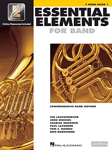 Book Cover Essential Elements for Band - F Horn Book 1 with EEi
