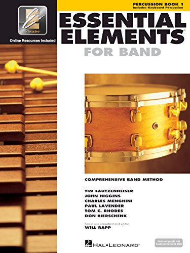 Book Cover Essential Elements for Band - Book 1 with EEi: Percussion/Keyboard Percussion (Percussion Book 1)