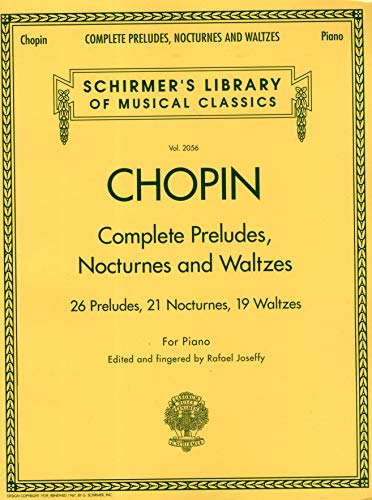 Book Cover Complete Preludes, Nocturnes & Waltzes: Schirmer Library of Classics Volume 2056 (Schirmer's Library of Musical Classics)