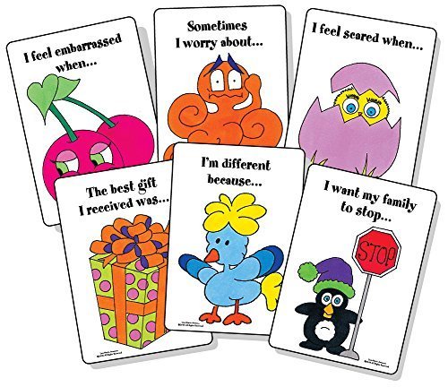 Book Cover Thoughts and Feelings: A Sentence Completion Card Game (Bright Spots Card Games)