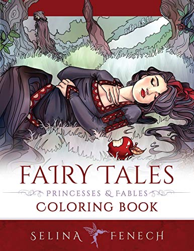 Book Cover Fairy Tales, Princesses, and Fables Coloring Book (Fantasy Coloring)