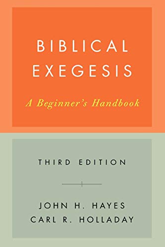 Book Cover Biblical Exegesis: A Beginner's Handbook