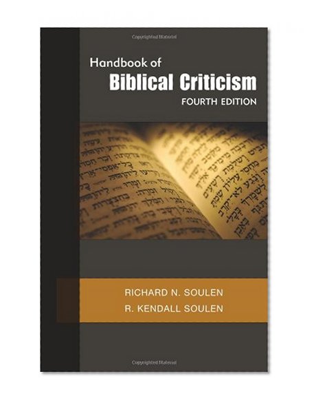 Book Cover Handbook of Biblical Criticism, Fourth Edition