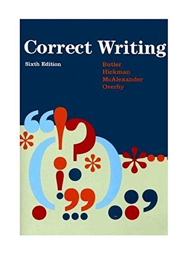 Book Cover Correct Writing