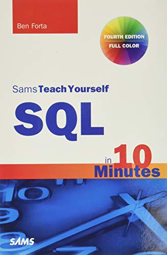 Book Cover SQL in 10 Minutes, Sams Teach Yourself