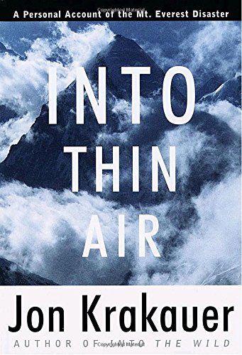 Book Cover Into Thin Air: A Personal Account of the Mount Everest Disaster