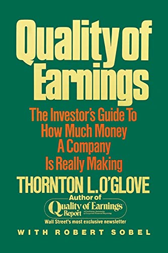 Book Cover Quality of Earnings