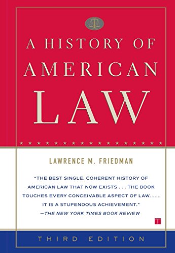 Book Cover A History of American Law: Third Edition