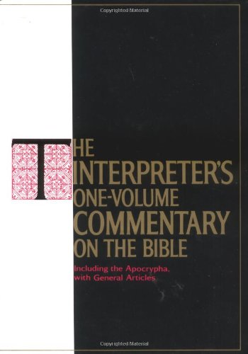 Book Cover The Interpreter's One-Volume Commentary on the Bible