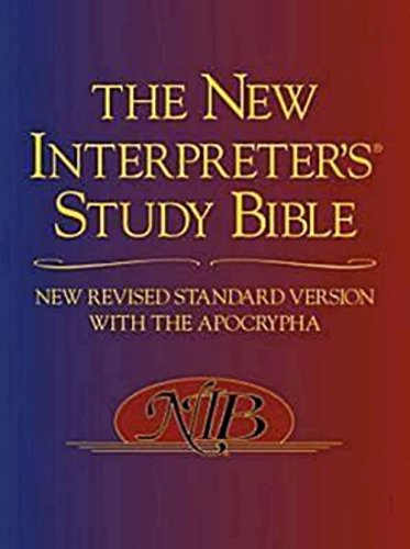 Book Cover The New Interpreter's Study Bible: New Revised Standard Version With the Apocrypha