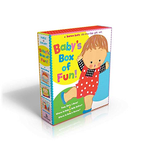 Book Cover Baby's Box of Fun: A Karen Katz Lift-the-Flap Gift Set: Where Is Baby's Bellybutton?; Where Is Baby's Mommy?: Toes, Ears, & Nose!