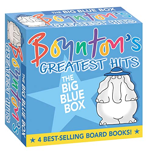 Book Cover Boynton's Greatest Hits The Big Blue Box: Moo, Baa, La La La!; A to Z; Doggies; Blue Hat, Green Hat (Boynton Board Books) (Package may vary)