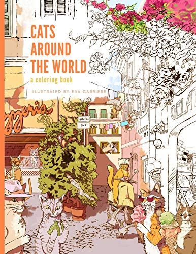 Book Cover Cats Around the World: A Coloring Book