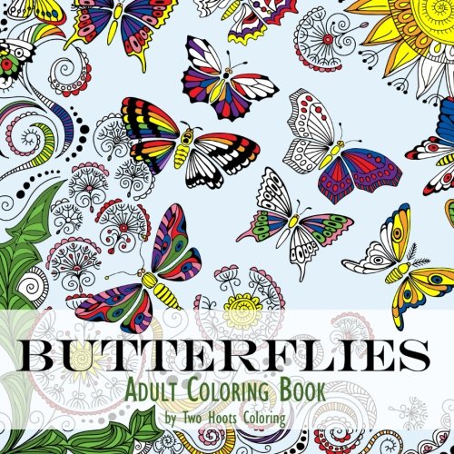 Book Cover Adult Coloring Book: Butterflies