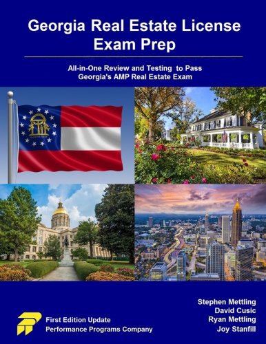 Book Cover Georgia Real Estate License Exam Prep: All-in-One Review and Testing to Pass Georgia's AMP Real Estate Exam