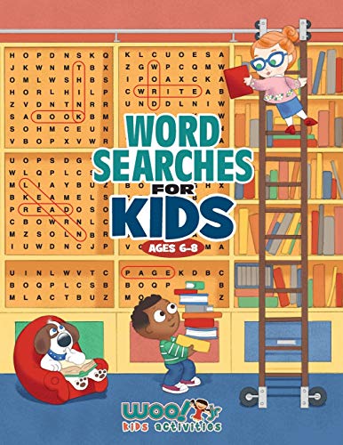 Book Cover Word Search for Kids Ages 6-8: Reproducible Worksheets for Classroom & Homeschool Use (Woo! Jr. Kids Activities Books)