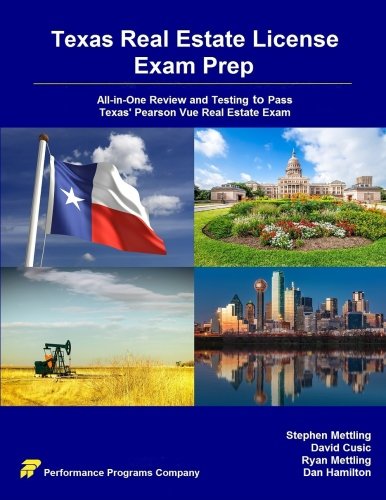 Book Cover Texas Real Estate License Exam Prep: All-in-One Review and Testing to Pass Texas' Pearson Vue Real Estate Exam
