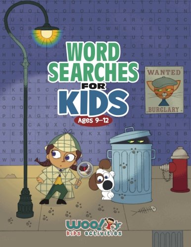 Book Cover Word Search for Kids Ages 9-12: Reproducible Worksheets for Classroom & Homeschool Use (Woo! Jr. Kids Activities Books)