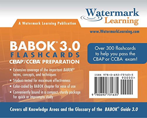 Book Cover BABOK 3.0 Flashcards