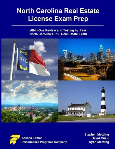 Book Cover North Carolina Real Estate License Exam Prep: All-in-One Review and Testing To Pass North Carolina's PSI Real Estate Exam