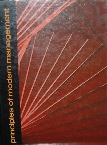 Principles of modern management: Functions and systems