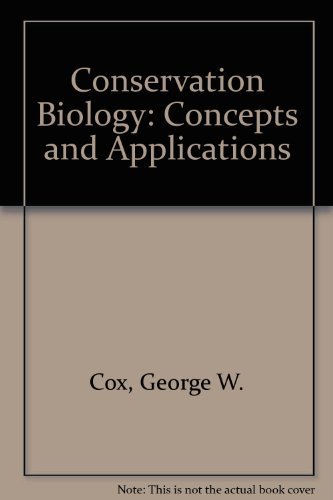 Conservation Biology: Concepts and Applications