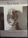 Test Bank to Accompany Abnormal Psychology 6th Edition Ronald J Comer