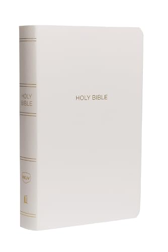 Book Cover NKJV, Gift and Award Bible, Leather-Look, White, Red Letter, Comfort Print: Holy Bible, New King James Version