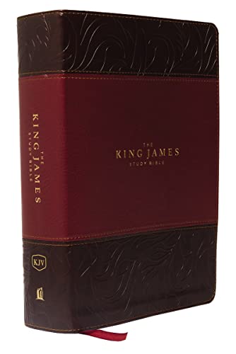 Book Cover KJV, The King James Study Bible, Leathersoft, Burgundy, Red Letter, Full-Color Edition: Holy Bible, King James Version