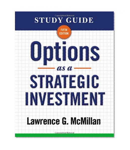 Book Cover Study Guide for Options as a Strategic Investment 5th Edition