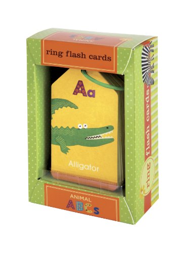 Book Cover Mudpuppy Animal ABCs Ring Flash Cards for Kids â€“ 26 Double-Sided Alphabet Flash Cards on a Reclosable Ring, Learning Games for Toddlers and Preschoolers, Features Artwork from Clare Beaton