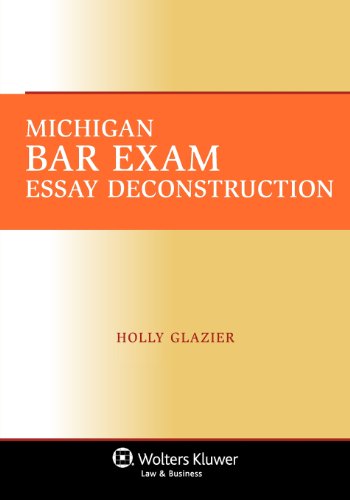 Book Cover Michigan Bar Exam Essay Deconstruction