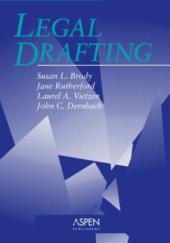 Book Cover Legal Drafting (Aspen Coursebook)