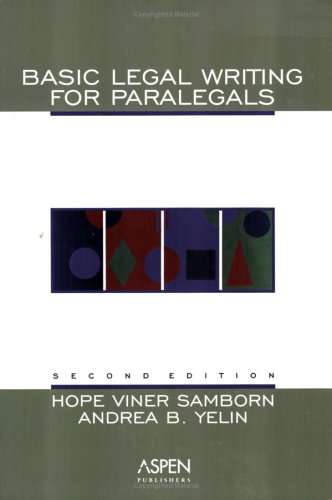 Basic Legal Writing for Paralegals, Second Edition
