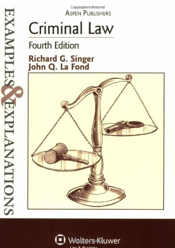 Book Cover Criminal Law (Examples & Explanations)